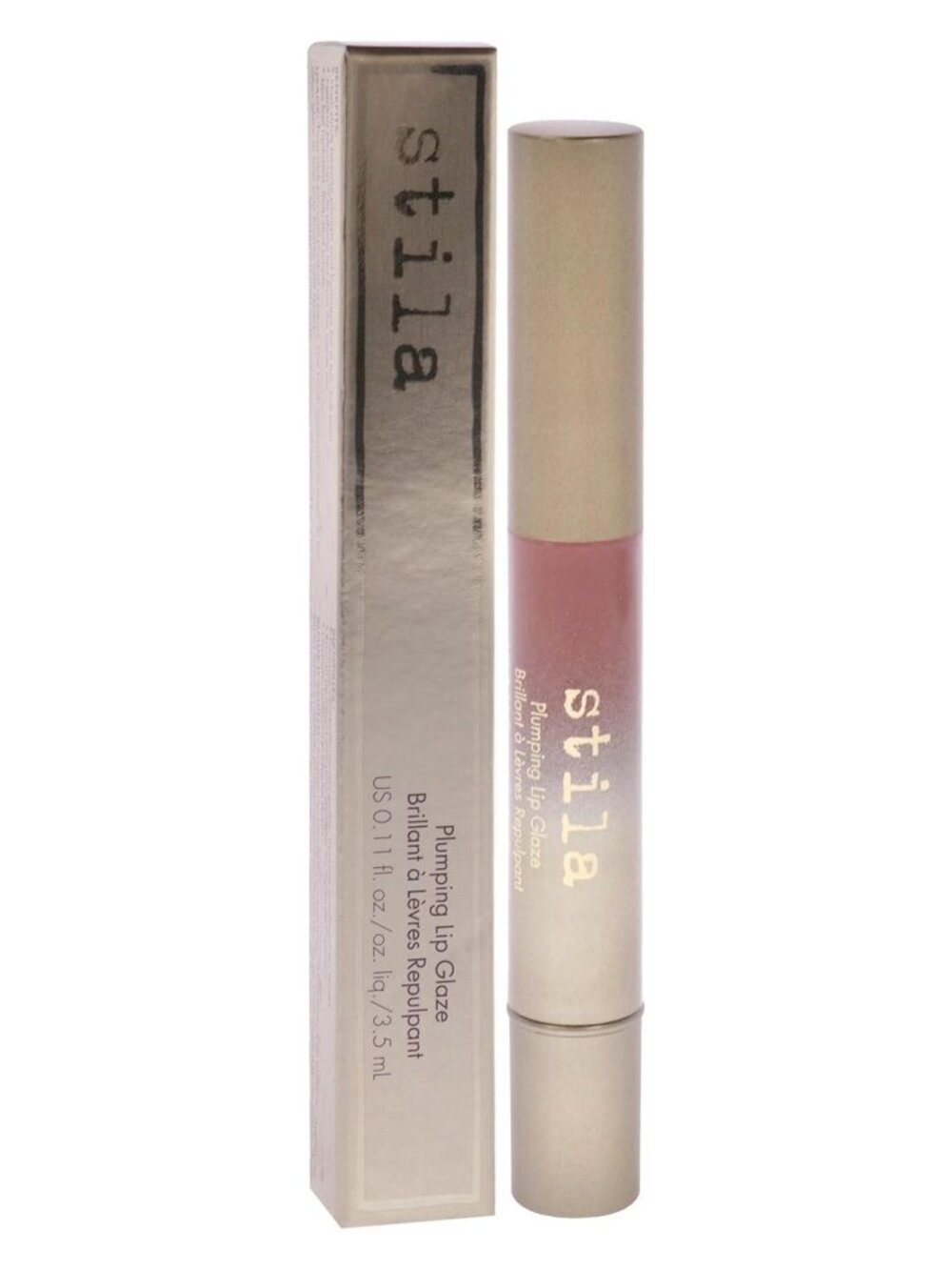 Stila Plumping Lip Glaze Clear High Shine Gloss Lip Plumper Full Size New